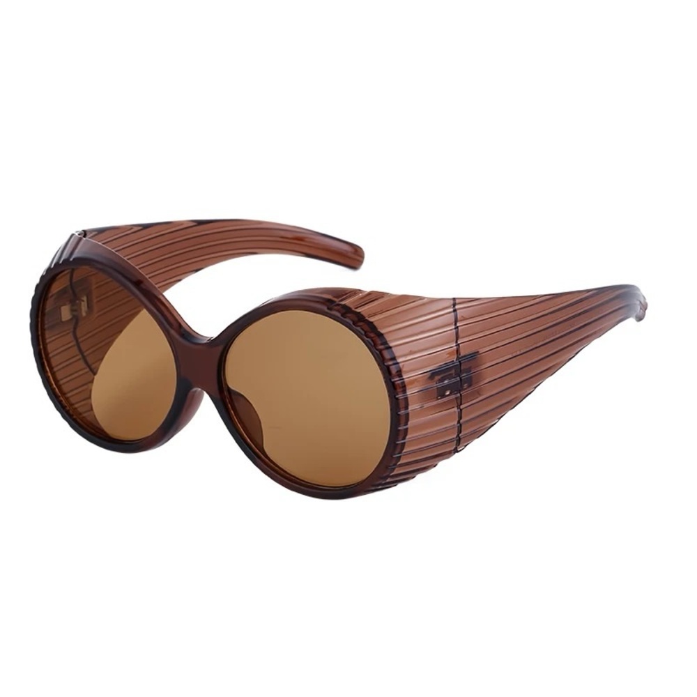 Vintage Oval Oversized  Sunglasses Brand Designer Gradient Shades UV400